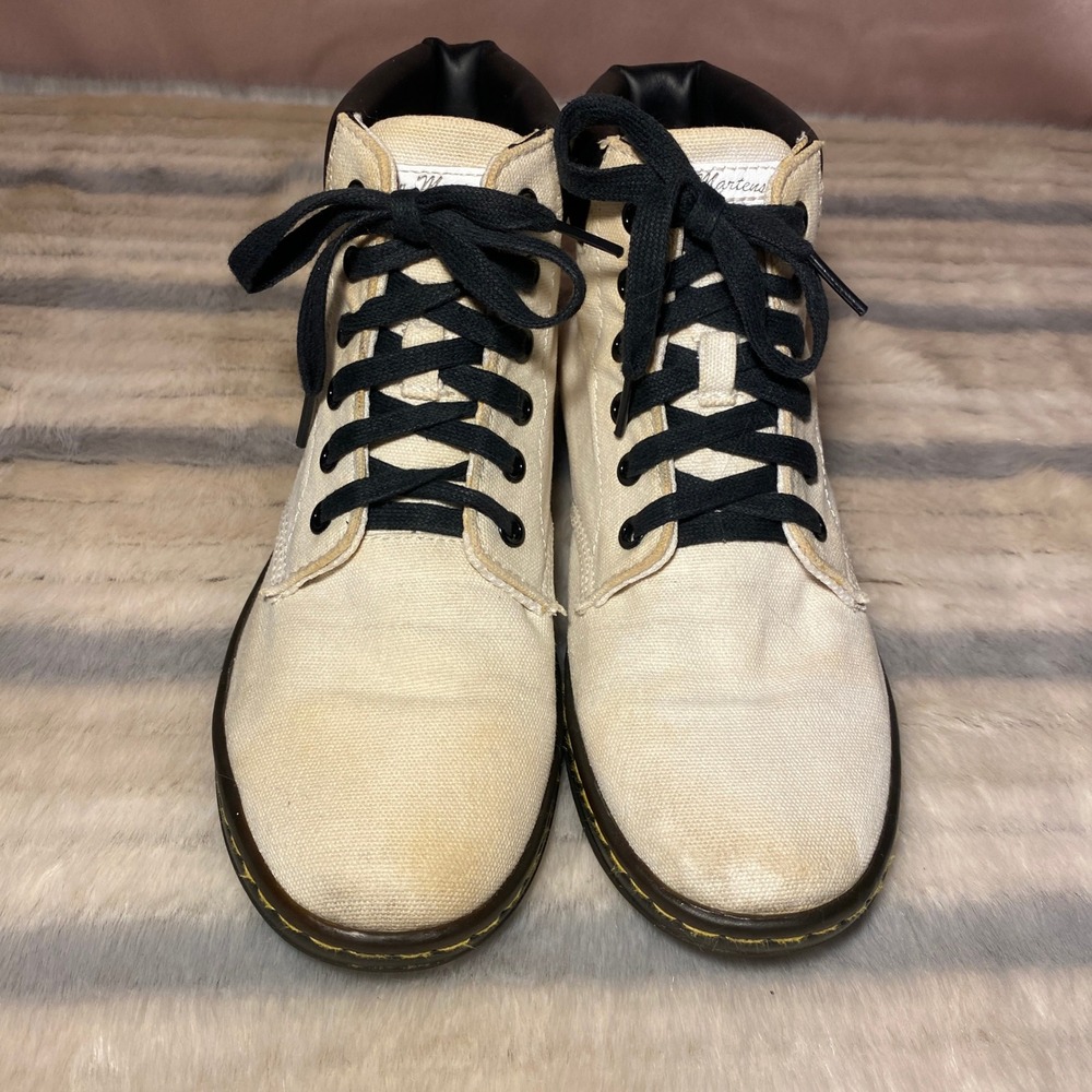 Dr. Martens Maelly Canvas Ankle Boots Lace Up Casual Women's‎ Size 7